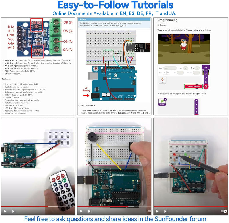 SunFounder 3 in 1 Starter Kit for Arduino Uno R3