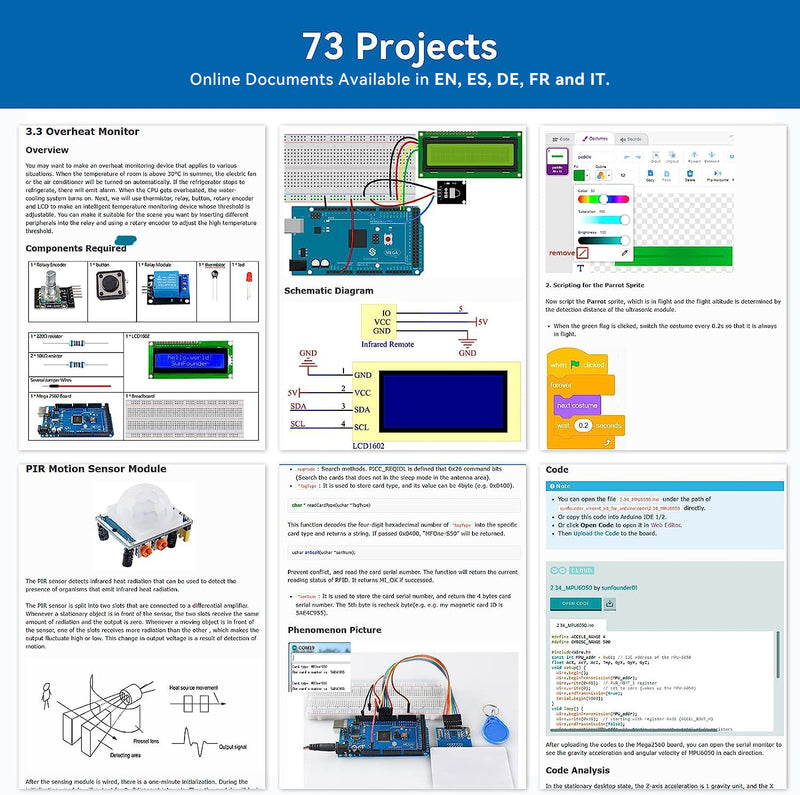 SunFounder Ultimate Starter Kit for Arduino Mega 2560 - SunFounder