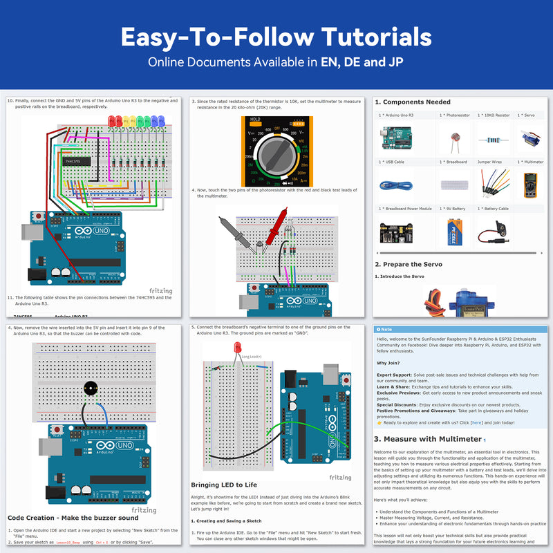 SunFounder Inventor Lab Starter Kit with Original Arduino Uno R3 - SunFounder