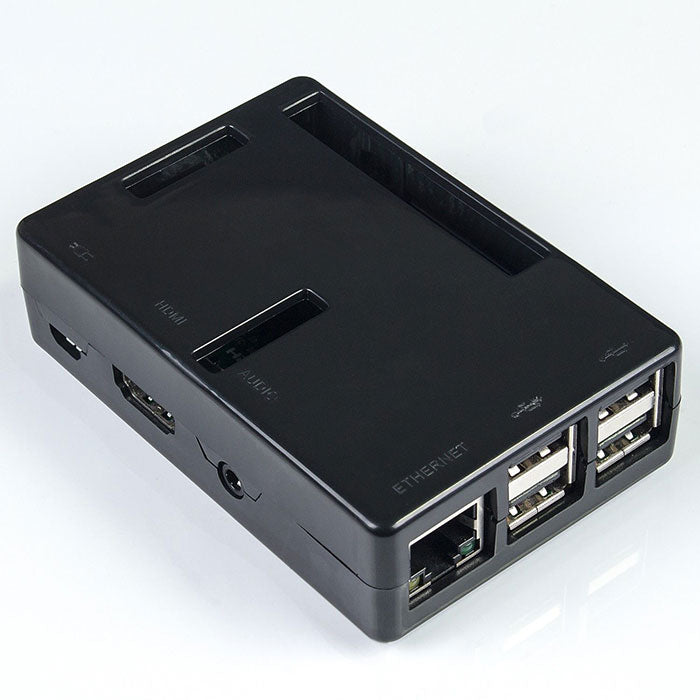 Black/Transparent ABS Case for Raspberry Pi