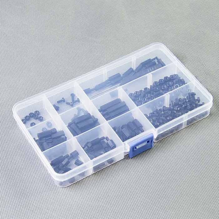 210Pcs Assorted M3 M2.5 Nylon Screws/Nut/Standoffs/Spacers for DIY Air