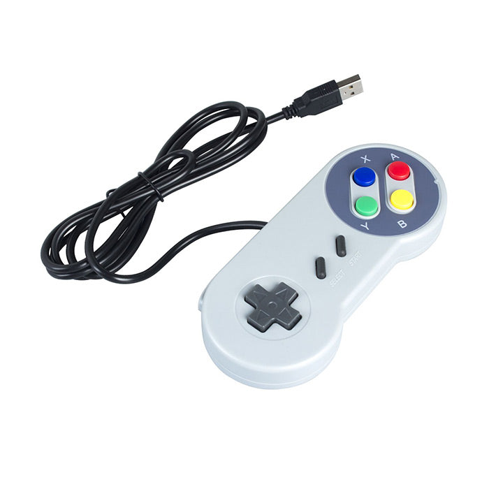 Pacote com 2 controles USB para Super Nintendo, Joypad para jogos