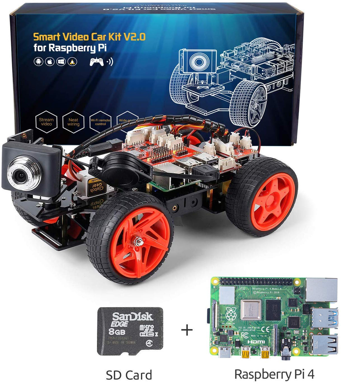 Smart Robot Car Kit for Raspberry Pi - SunFounder