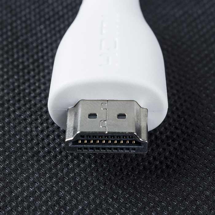 Official Raspberry Pi Micro HDMI to Standard HDMI (A/M) Cable- 1m, White