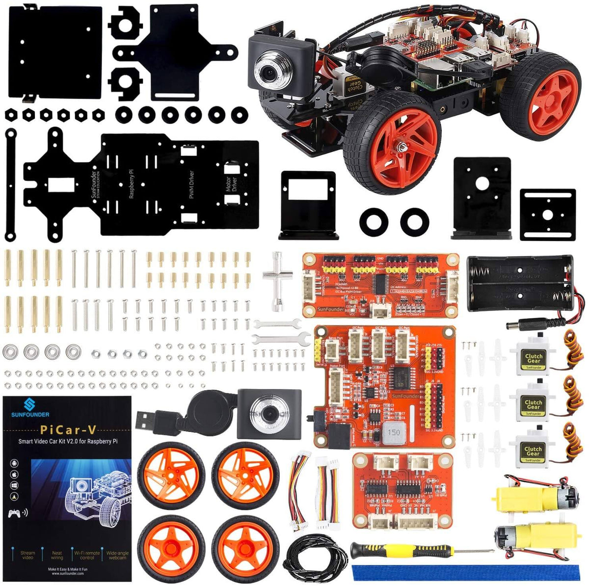 Smart Robot Car Kit for Raspberry Pi - SunFounder